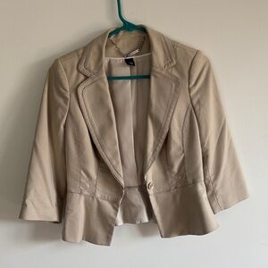 White House Black Market Beige Blazer